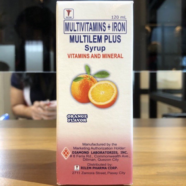 MULTILEM PLUS 120ml (Multivitamins + Iron) Shopee Philippines