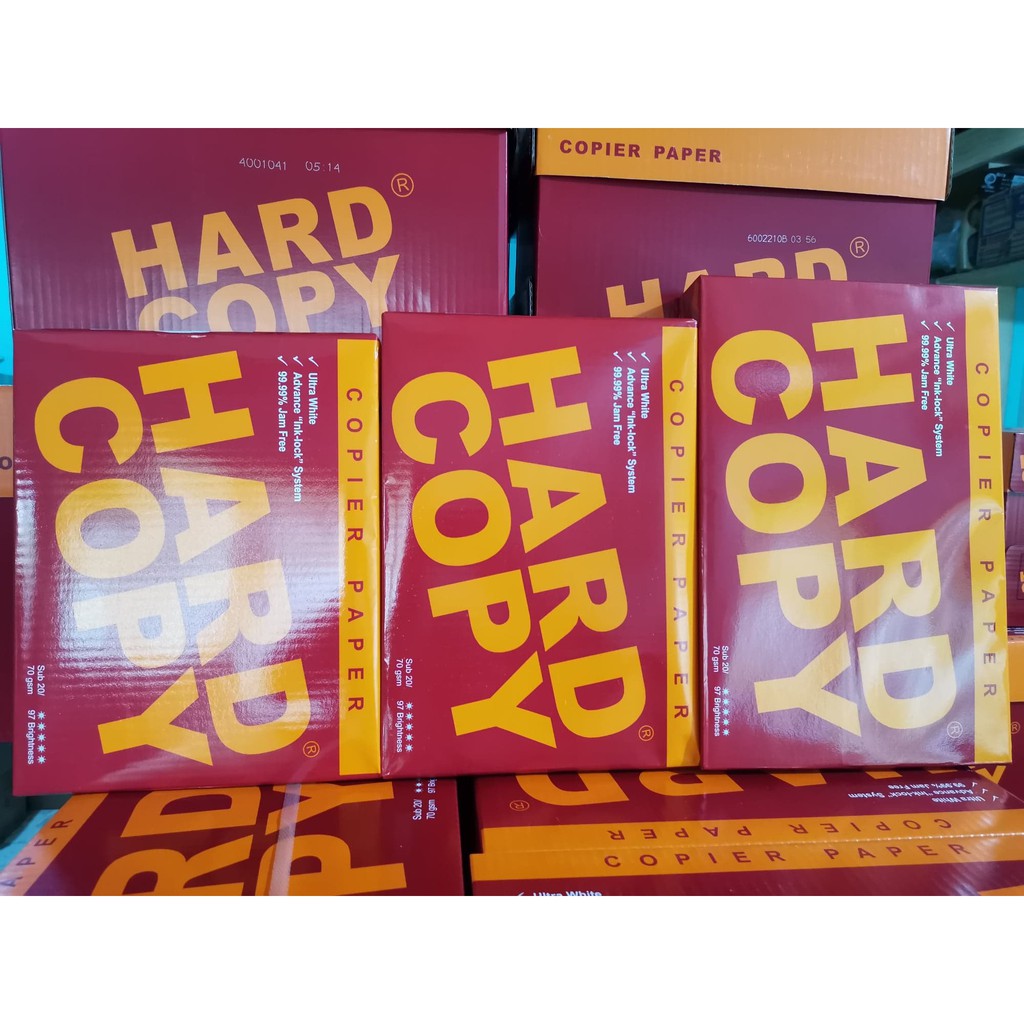 Hard Copy Bond Paper 70gsm sub 20 Long ( 1 ream/500sheets) | Shopee ...