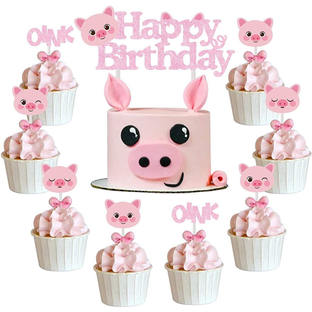 TIDTALEO 12-Pack Pink Piggy Ornaments – Miniature Tabletop Pig Decorations For Garden, Office, Home And Micro Landscapes