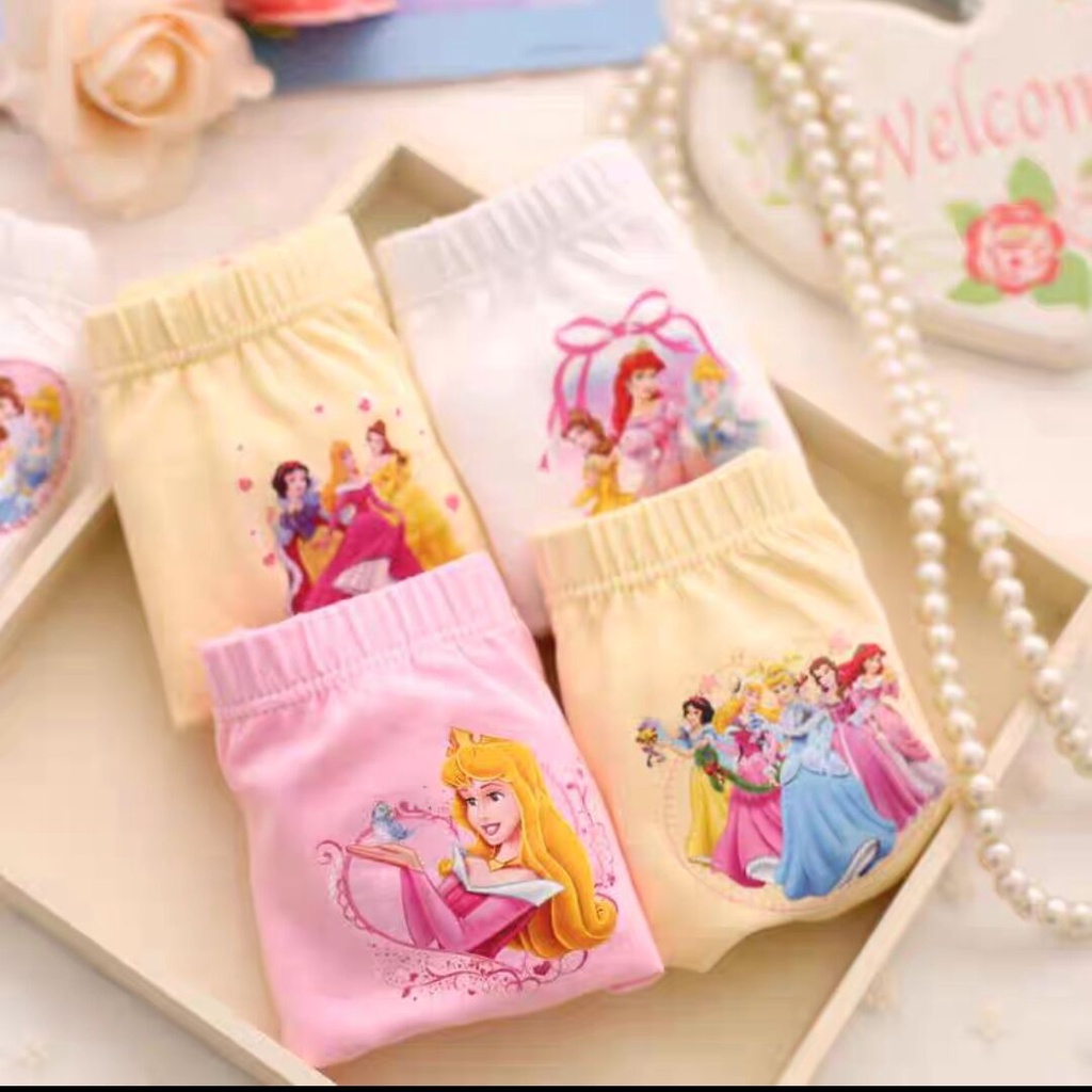 Adorable Flower Cotton Pure Cotton Ladies Briefs For Baby Girls