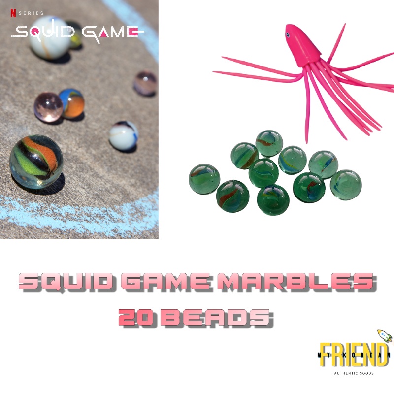 Squid Game Korean Marble beads 20 ea / Marbles /