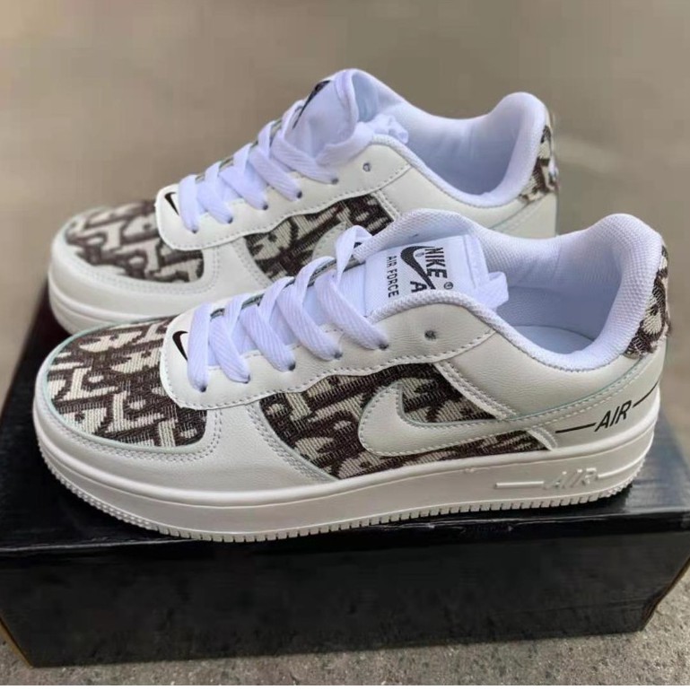 Fashion Airforce 1 two toned printed shadow macaron rubber shoes ...