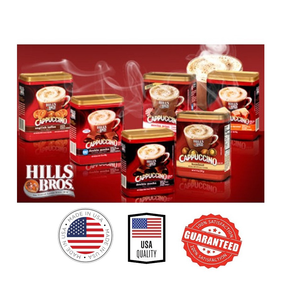 Hills Bros. Instant Cappuccino Drink Mix 340g/ 396g/ 453g | Shopee ...