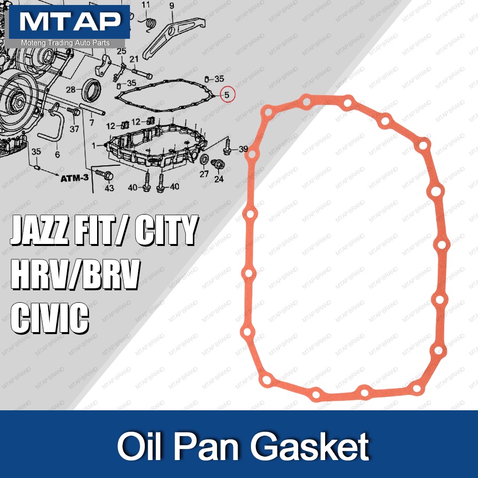 CVT Oil Pan Packing Oil Pan Gasket For HONDA JAZZ GK / CITY GM6 / HRV ...
