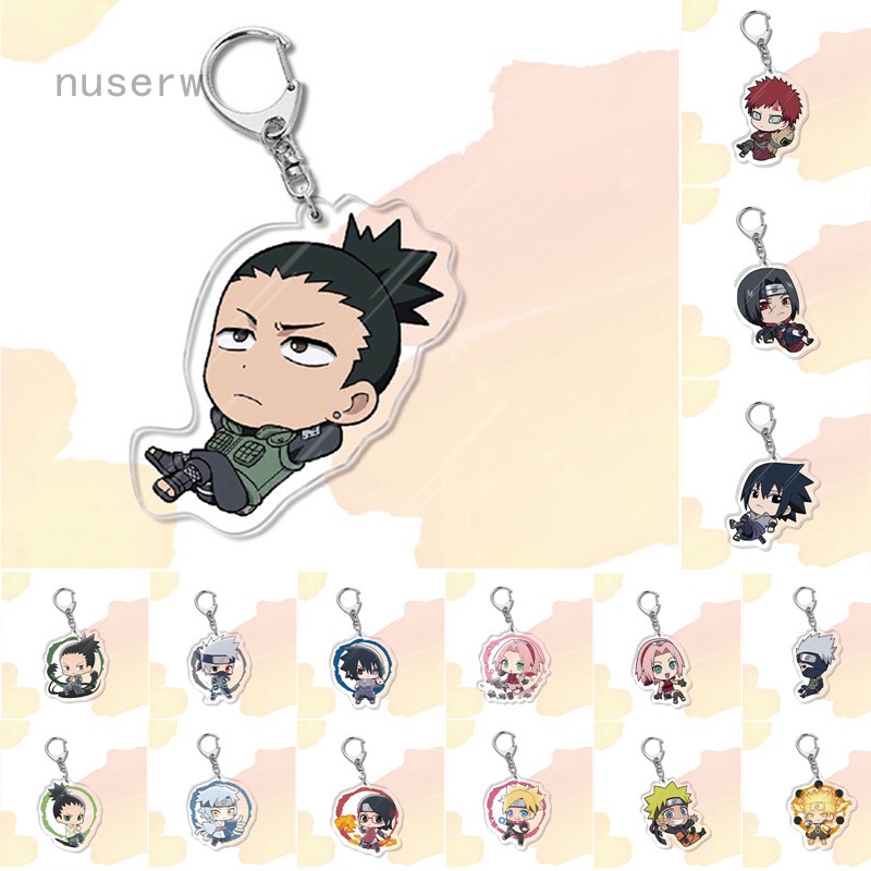 nuserw Anime Narutos Key Chain Acrylic Cosplay Uchiha Sasuke keychain ...