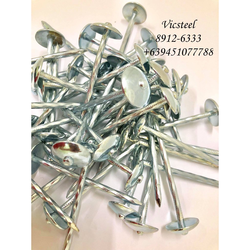 Umbrella Nail / Roof Nail / Roofing Nail 2 1/2 twisted (per kilo