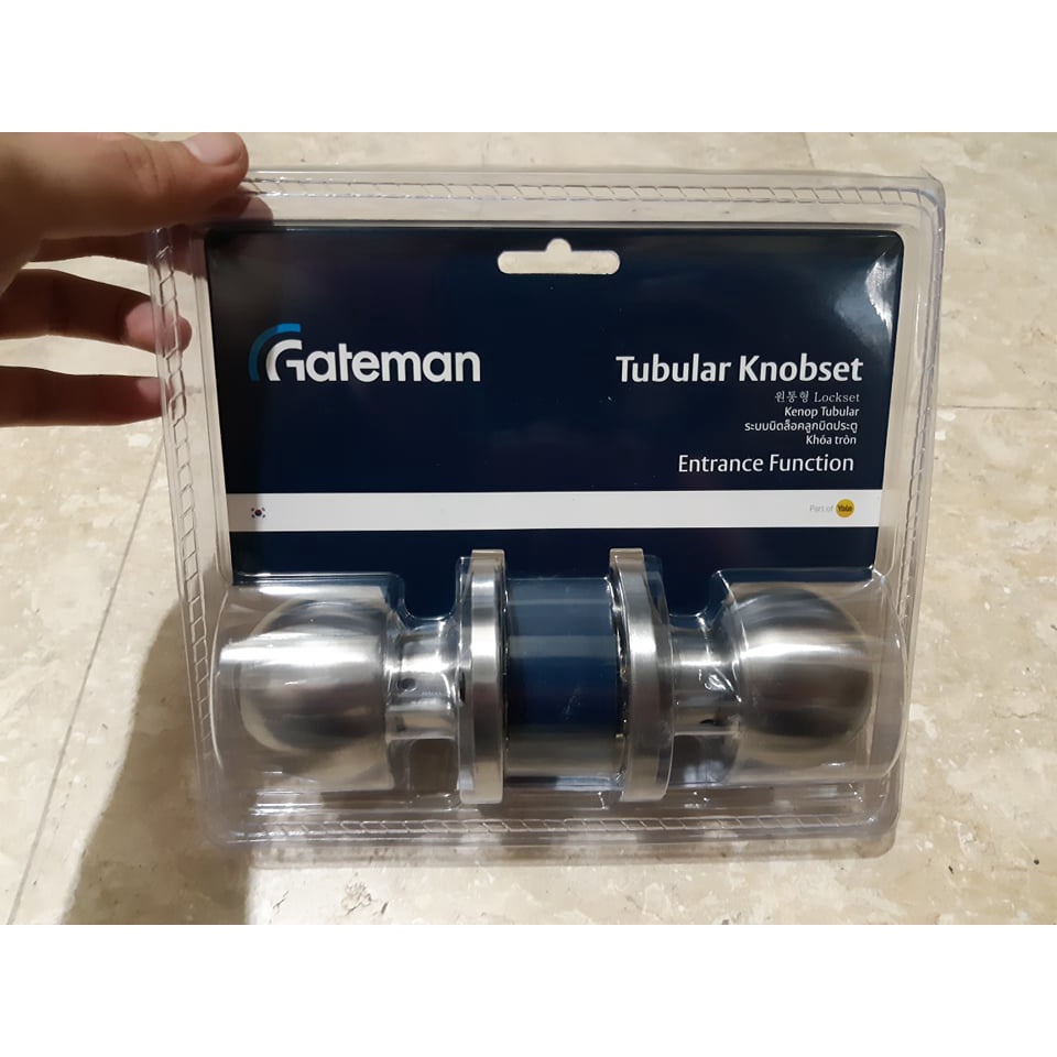 Yale Gateman Tubular Round Doorknob Twist Type Lockset / Door Knob Door