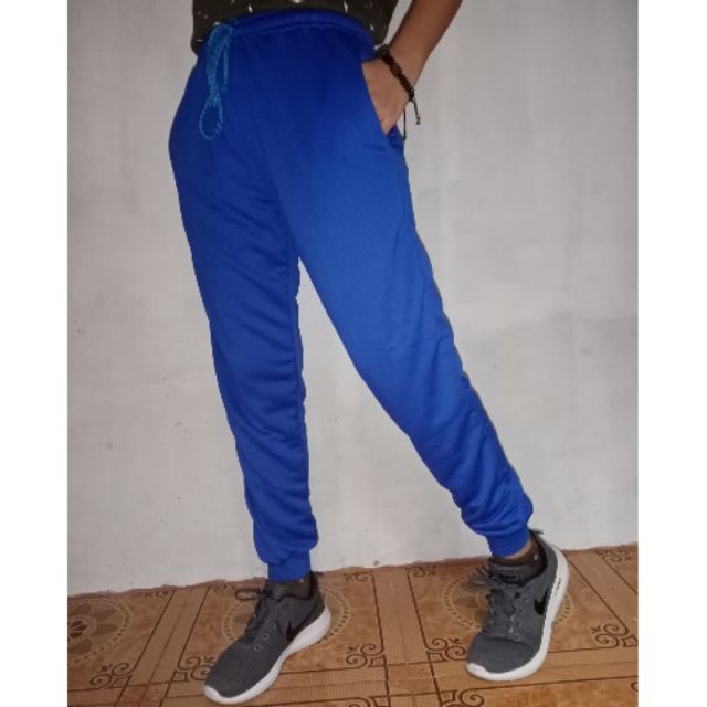 Royal Blue Unisex Jogging pants high quality Shopee Philippines