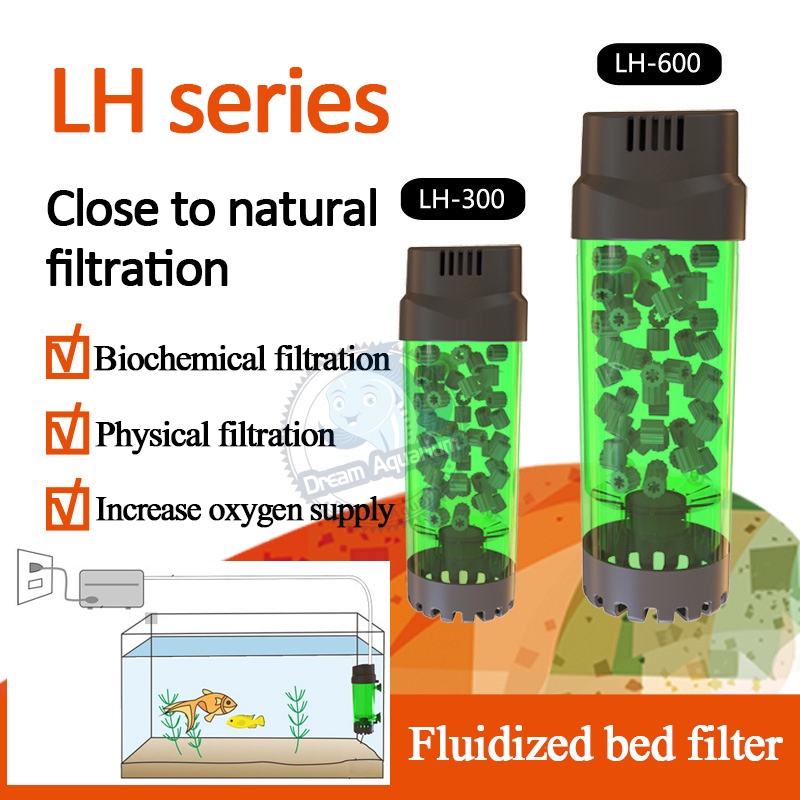 K1 Canister Filter LH300 and LH600 For Aquarium Fluidized Bed Water