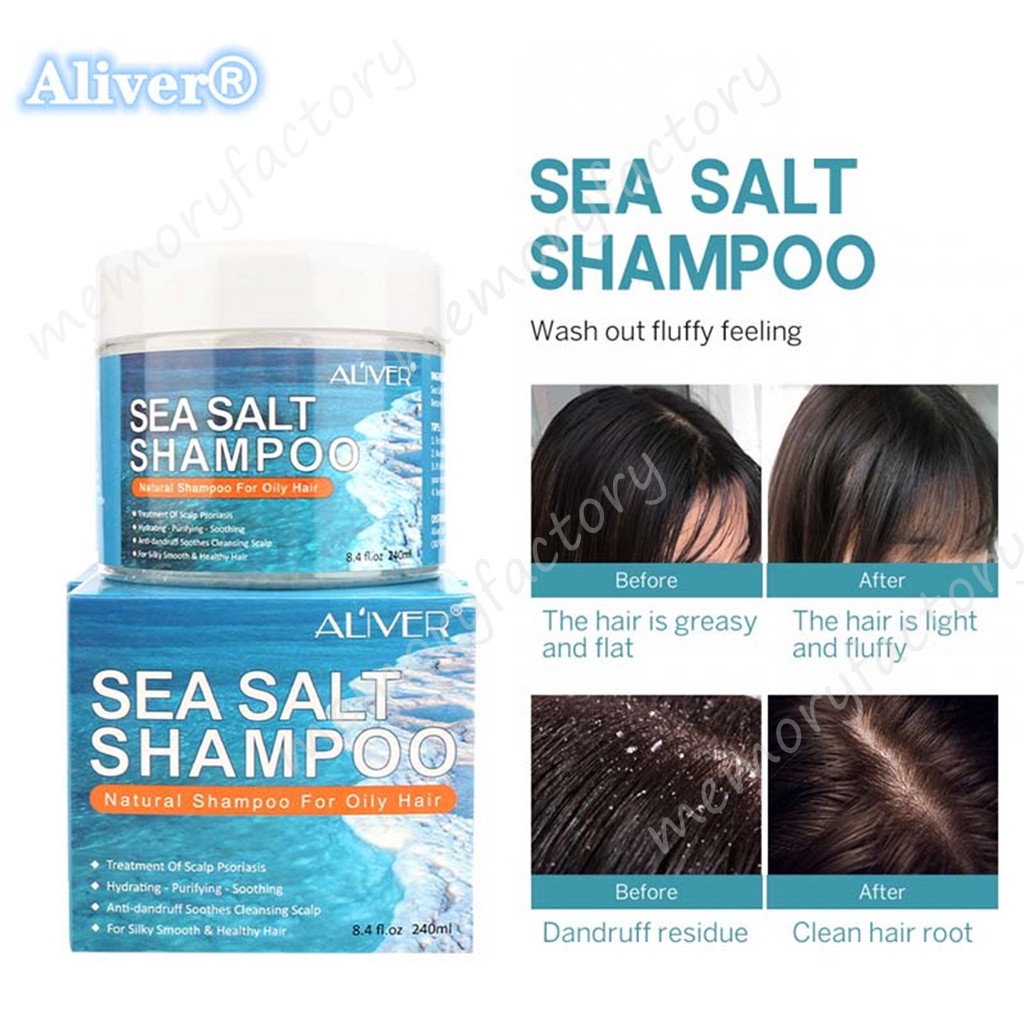 ALIVER Sea Salt Shampoo fast Anti Dandruff Hair Treatment Shampoo For ...