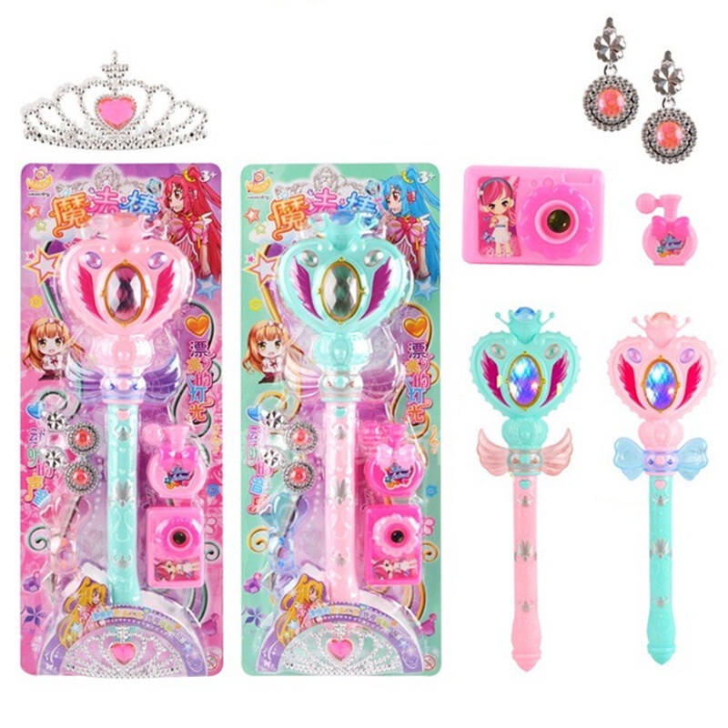 kQQMusical Magic Toy Wand for Kids Light Up Flashing Princess Fairy ...