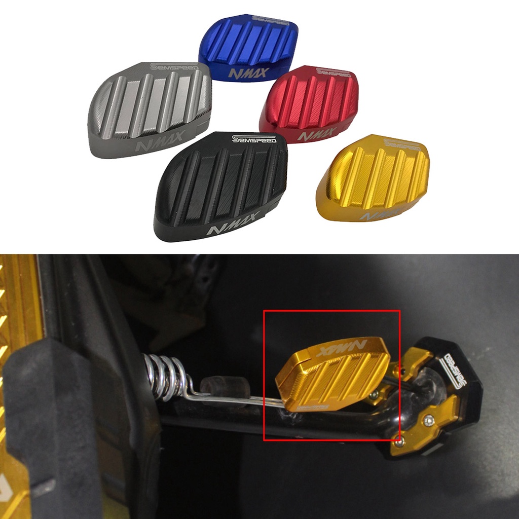 【SEMSPEED】Motorcycle CNC Foot Side Kick Stand Kicksand Plate Parking ...