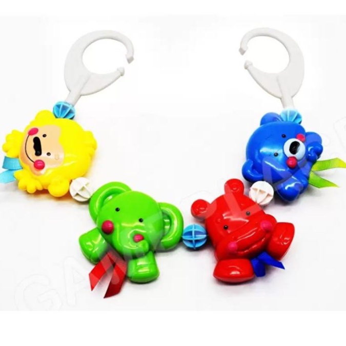 TM 4pcs Baby Rattle String with Crib Holder Baby Stroller Gift Set ...