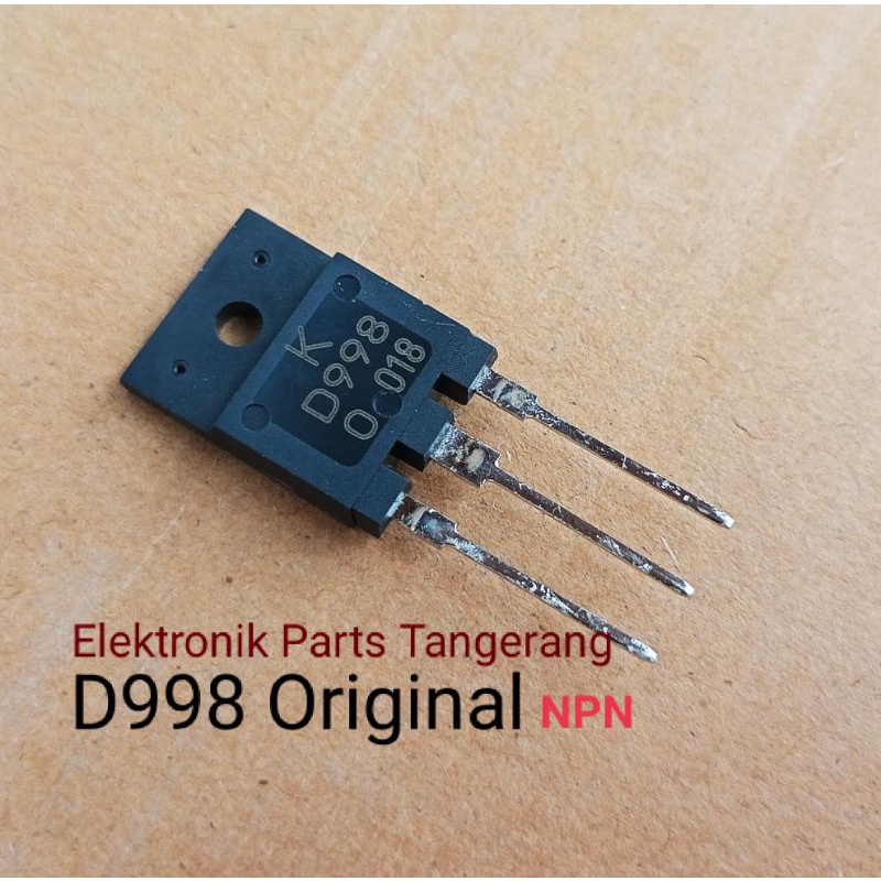 TRANSISTOR D998 ORIGINAL (NO SET/ NEXT) TRANSISTOR D998 NPN ORIGINAL ...