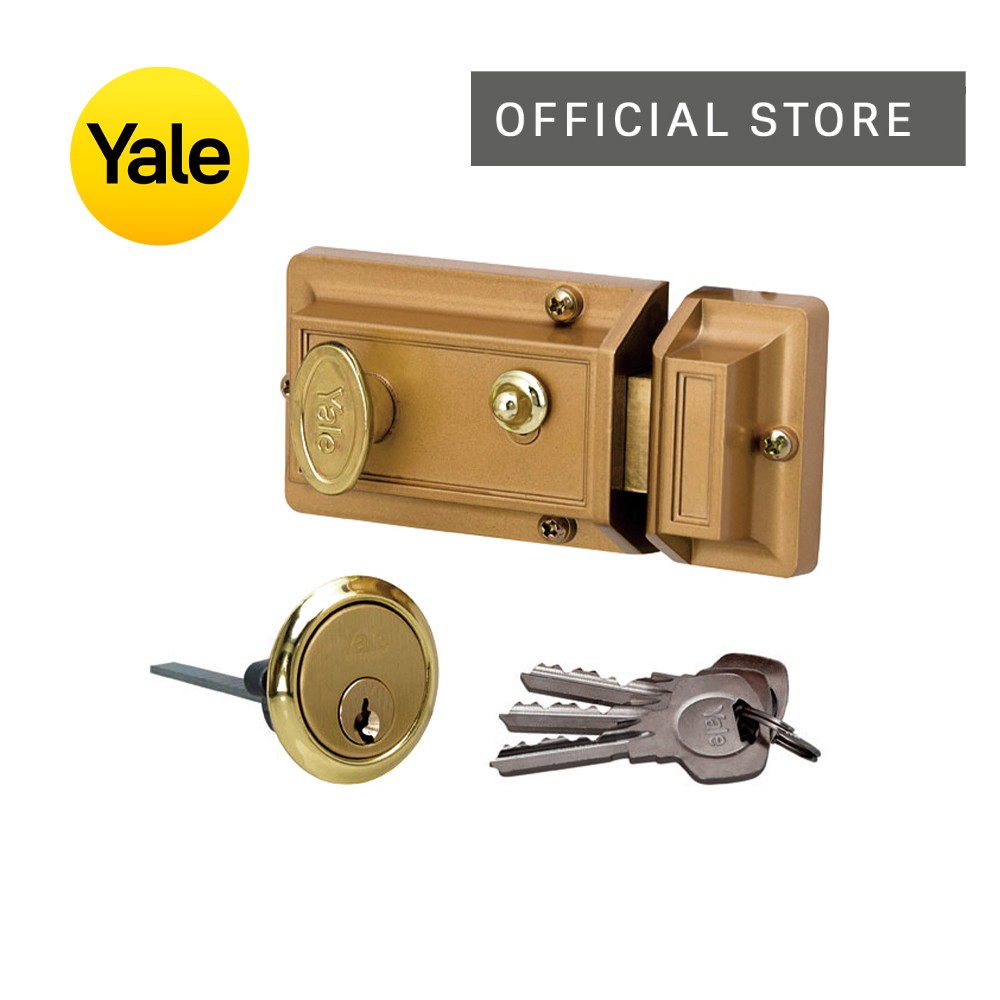Yale Night Latch Gold Lacquer V78GL | Shopee Philippines