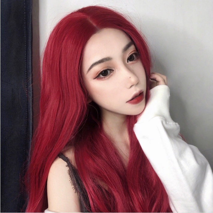 TAVIMART  -  Brown Wig 13*4 Lace Front Wig for Women Long Straight Hair High Quality Heat Resistant Synthetic Wigs for Daily Use Cosplay 가발
