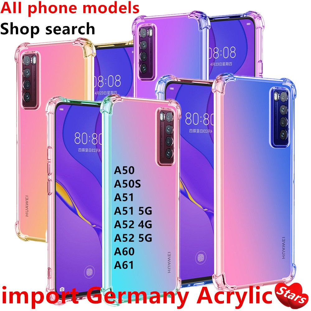 A50 Shopee Samsung Galaxy A50 Transparent Back Cover Leather A30