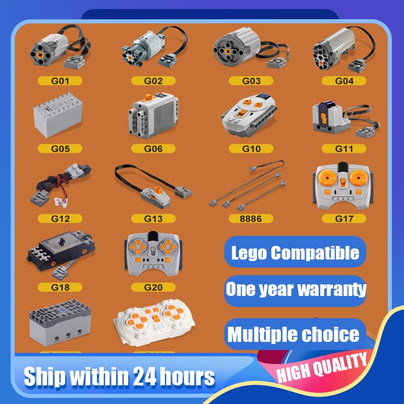 [Local Stock] Technic Power Function Hot Building Blocks Motor Battery Box for Lego Kids Toys