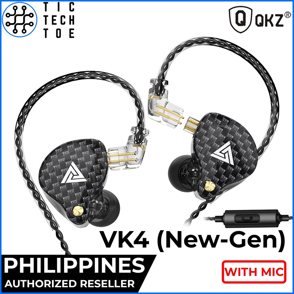 QKZ VK4 HiFi Stereo Earphones with Mic Upgraded Version Shopee