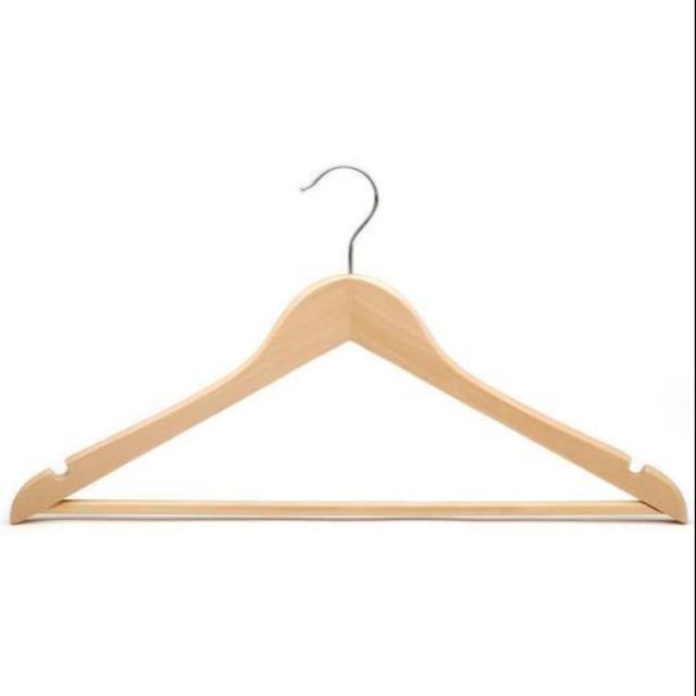 6pcs Triangular Wooden Hanger for Adult (Solid Wood)