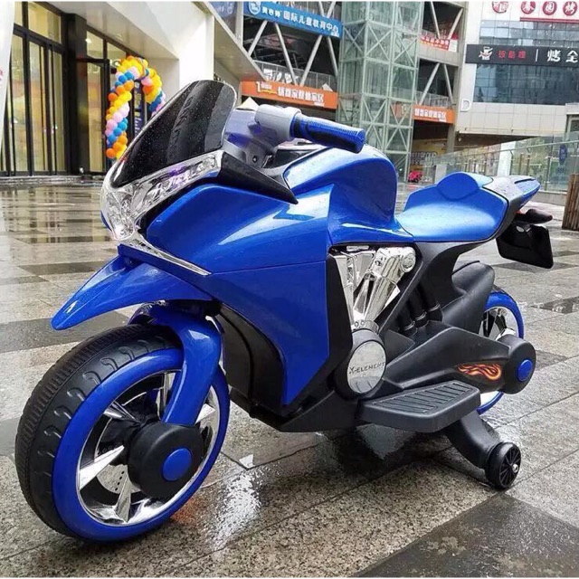 Blue Big Bike Rechargeable Ride on Motorcycle Toy Shopee Philippines