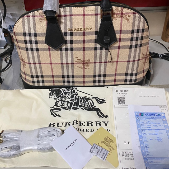 BURBERRY ALMA BAG complete inclussion