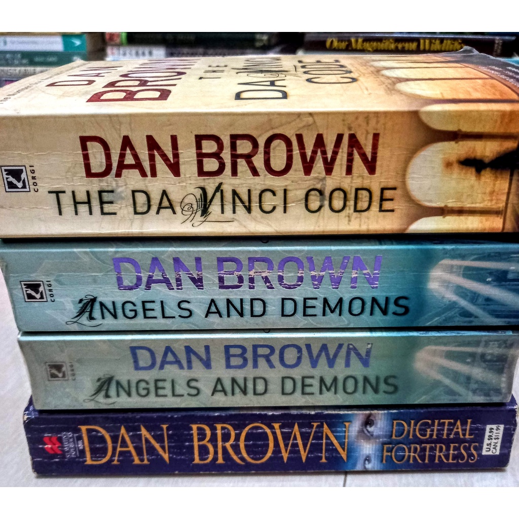 Dan Brown The Da Vinci Code Digital Fortress Angels and Demons Shopee