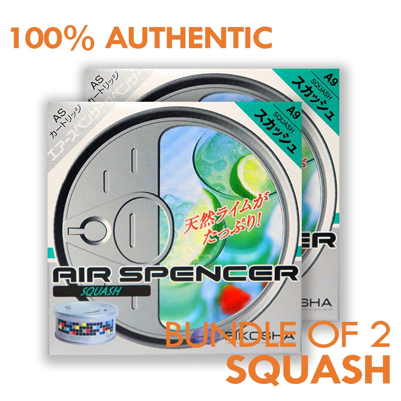 BUNDLE OF (2pcs) Eikosha Air Spencer Squash Car Freshener 100