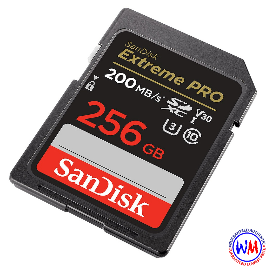 Sandisk Extreme Pro 200MB/s SDXC V30 U3 256GB SD SDSDXXD-256G (replaced ...
