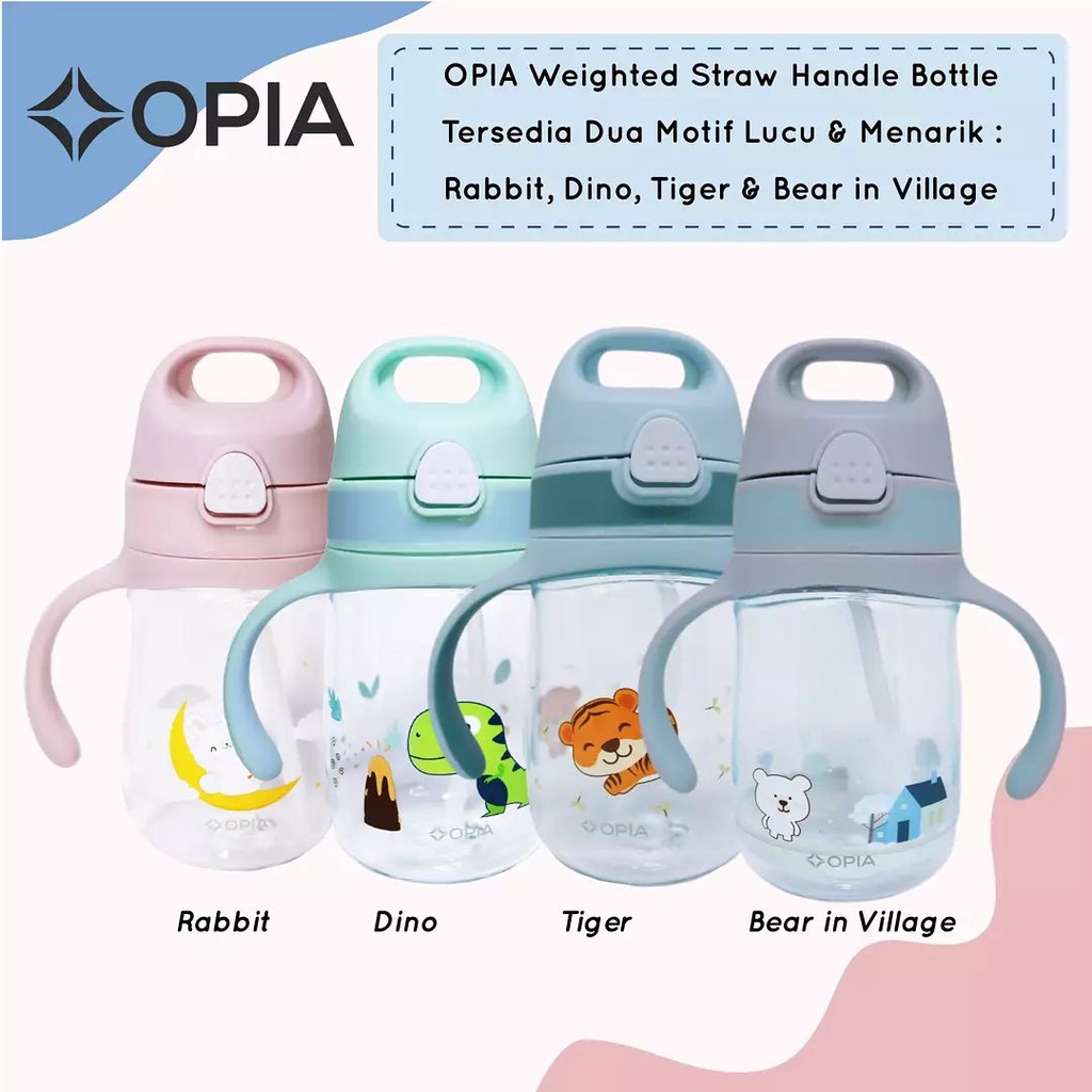 OPIA - PUSH STRAW HANDLE BOTTLE 350ML | Shopee Philippines