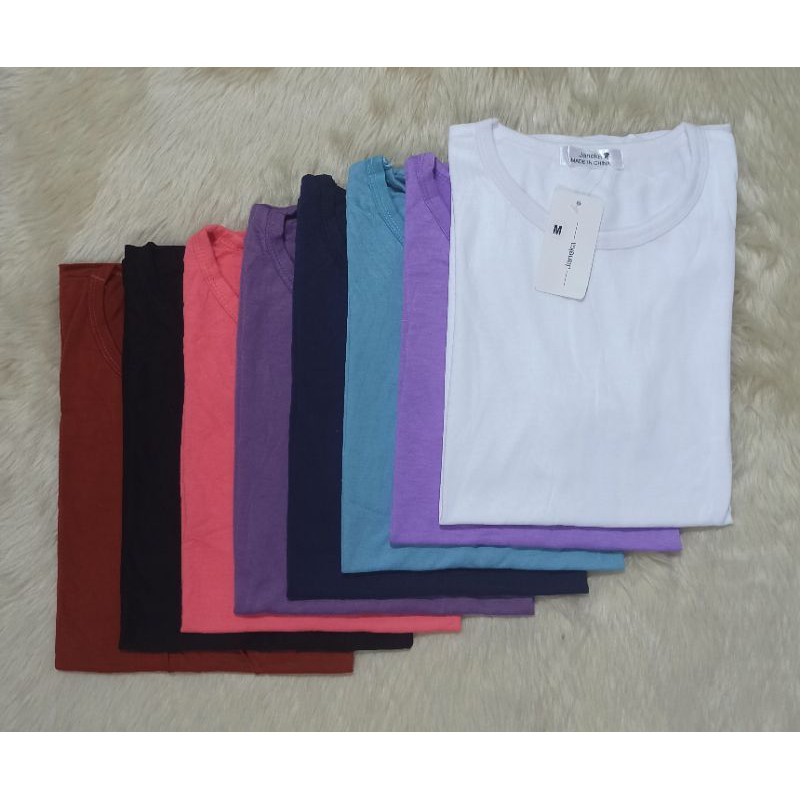 Unisex Pambahay T-Shirt Round neck Plain | Shopee Philippines