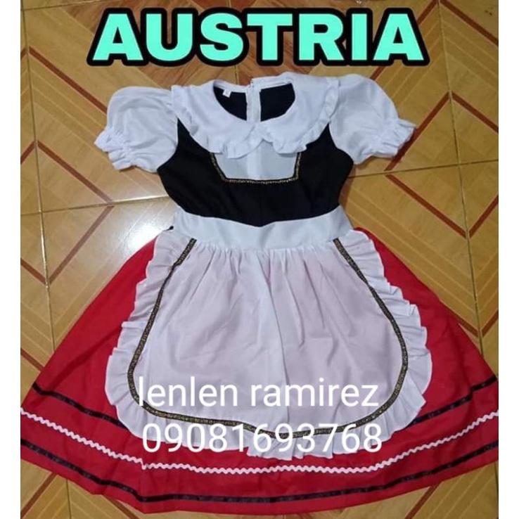 United Nations Costume Austria or Australia for Kids Girl | Shopee ...