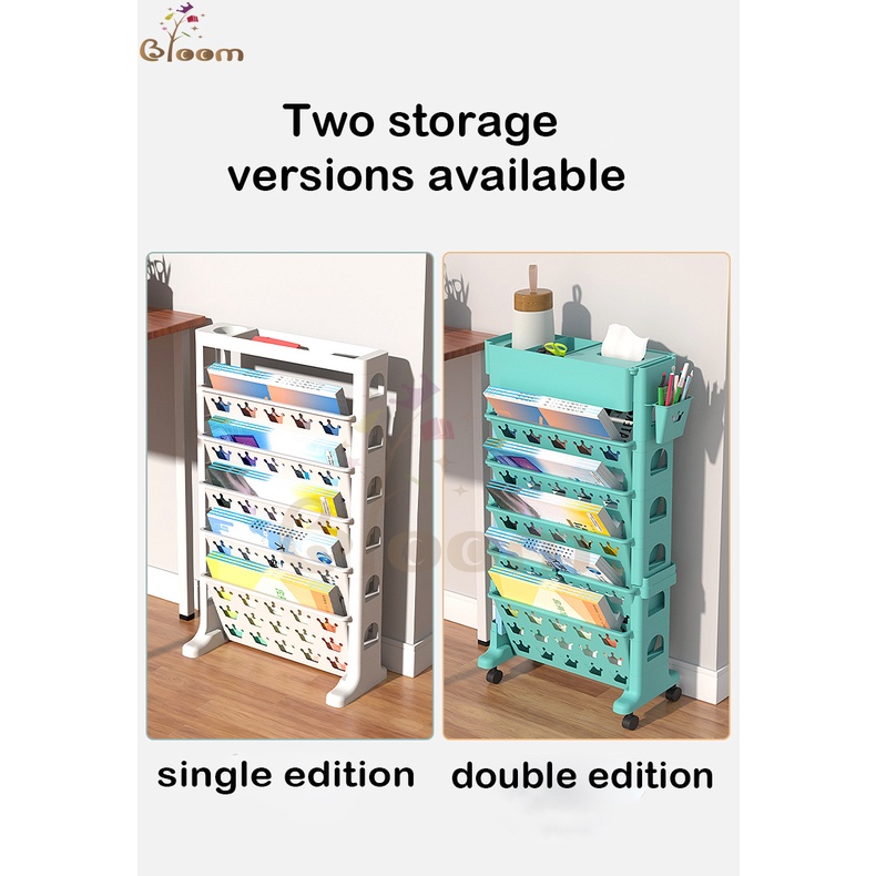 Bloom High Quality Storage Rack Side table Bookshelf Storage Student ...