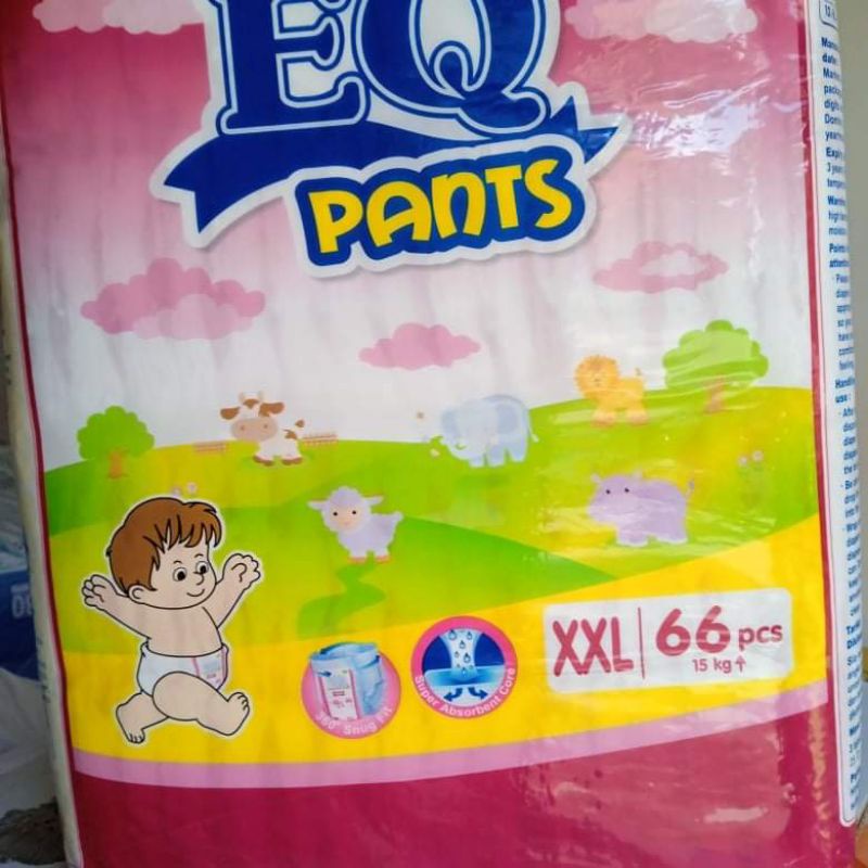 Eq pants diaper xxl 66 pcs ORIGINAL