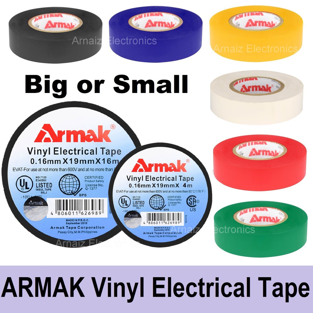 Armak Electrical Tape (Original) Big Small Armak Vinyl Electrical Tape
