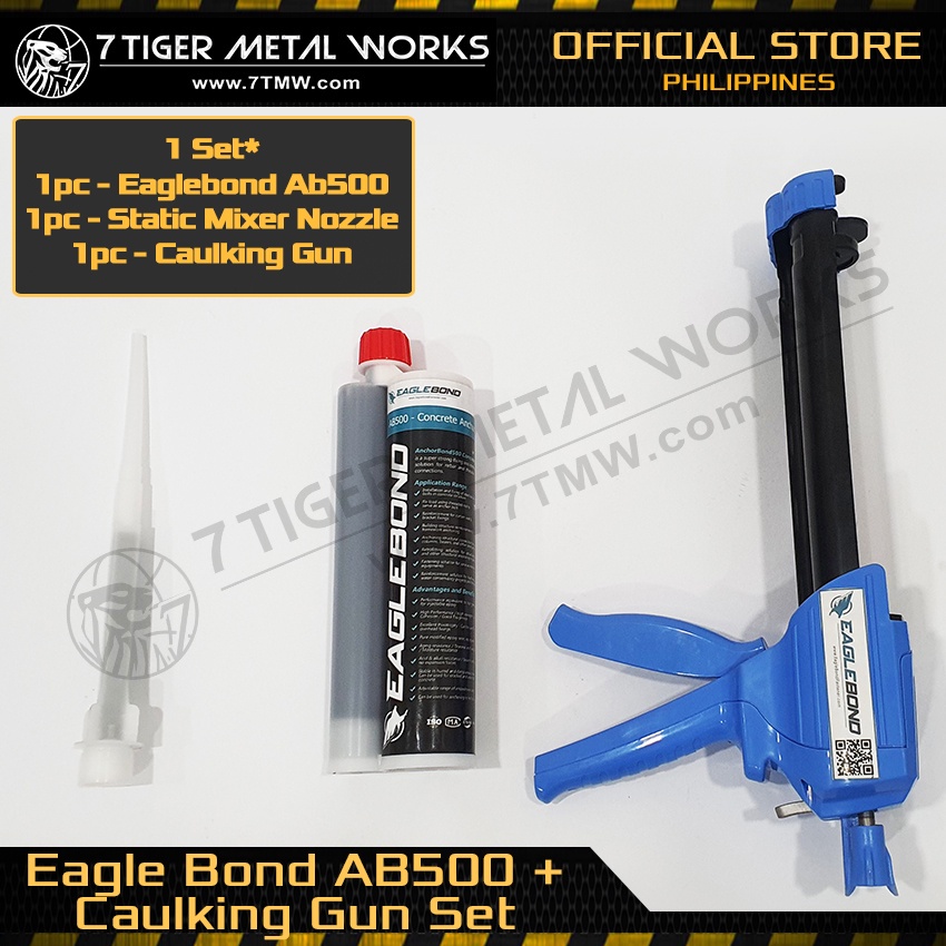 ℗chemical Anchor Bolt Structural Concrete Epoxy Injection Mortar Eaglebond Ab500 Caulking Gun 8691