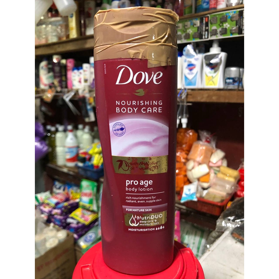 DOVE Nourishing Body Care with AHA, olive oil, vitamin B3 pro age body