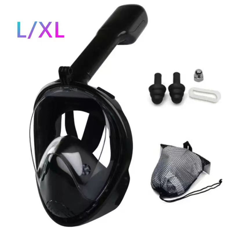 Full Face Snorkeling Mask Easy Breath Snorkeling Goggles Set for Adult ...