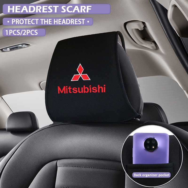 Mitsubishi Car Headrest Cover Auto Seat Headrest Cushion Neck Pillow Case for Mitsubishi lancer asx Shopee Philippines