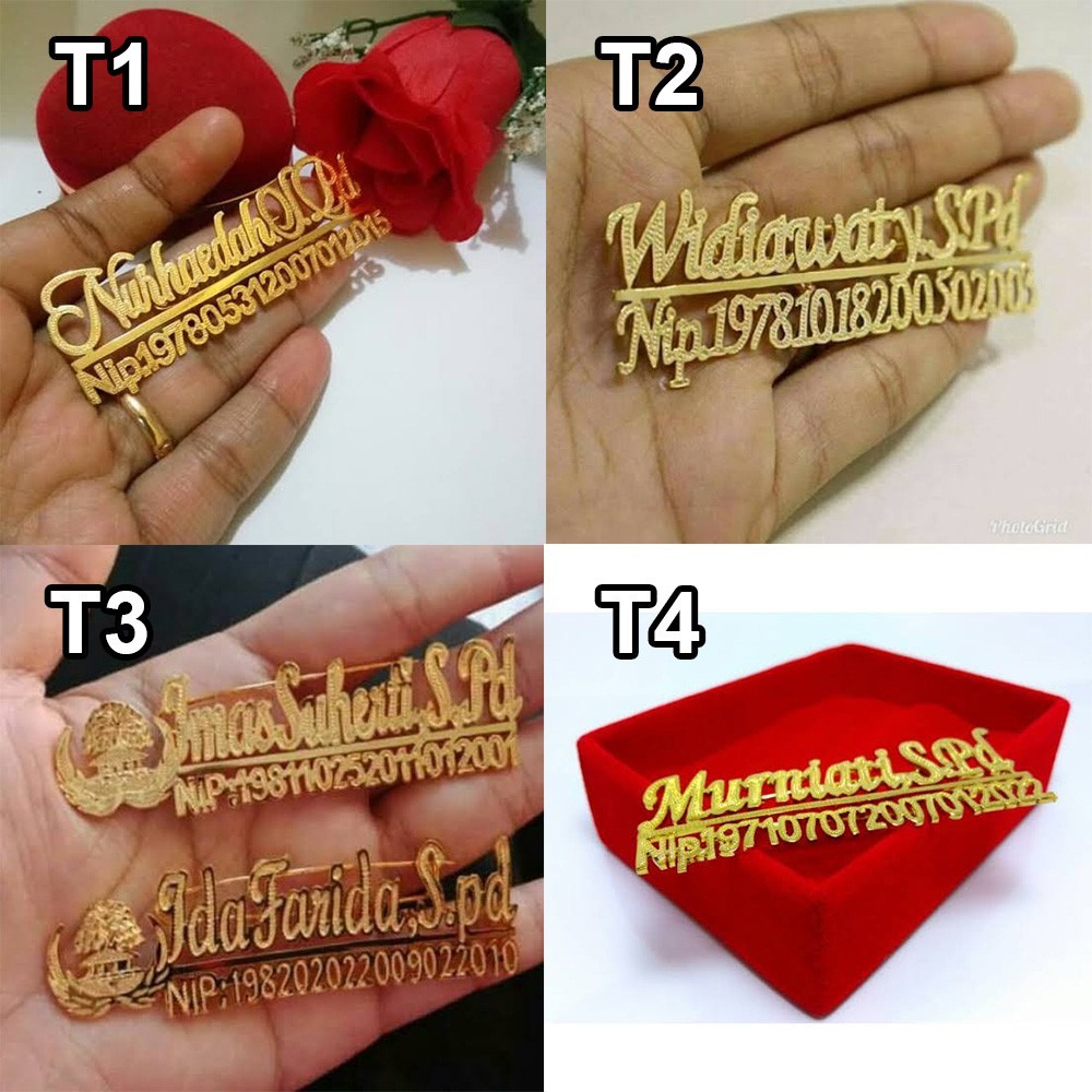 Brooch Pin Name tag / Chest Name tag / nametag | Shopee Philippines