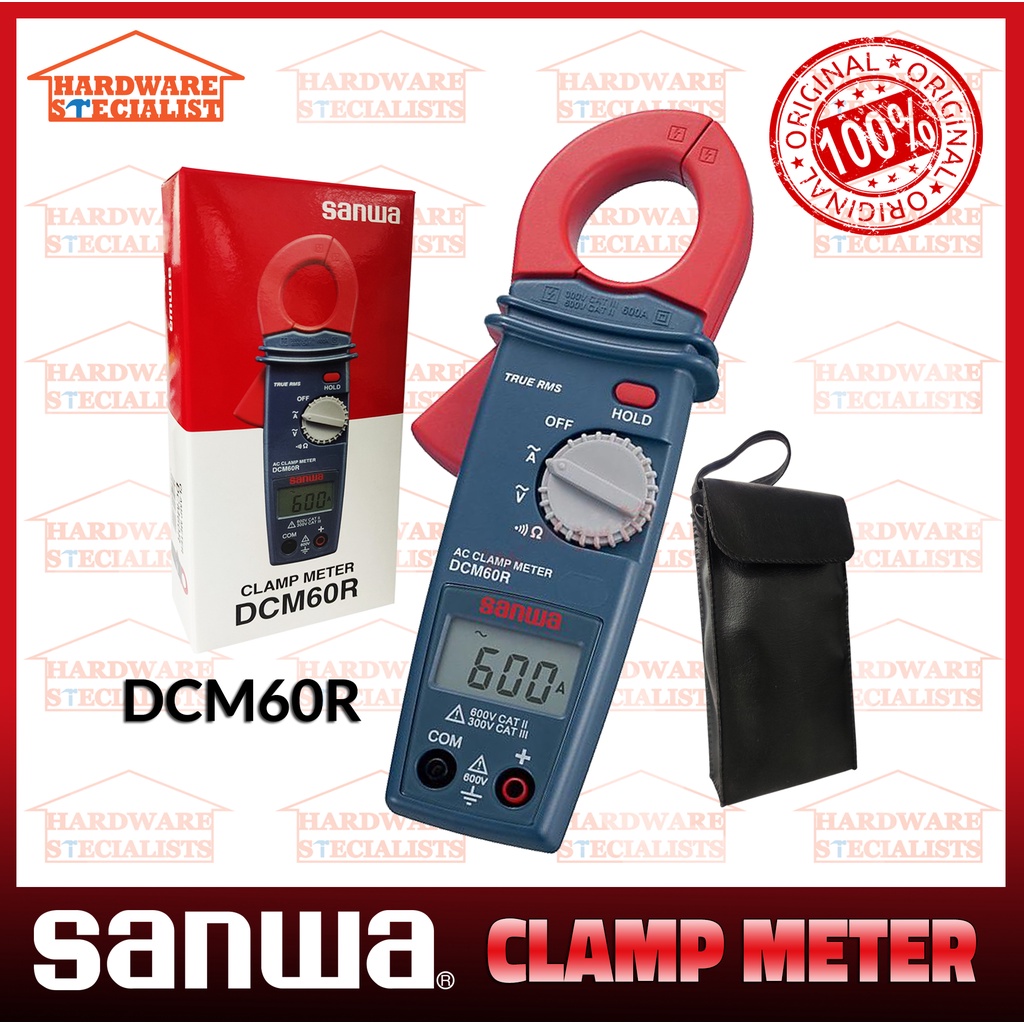 Sanwa Digital Clamp Meter DCM60R or Analog Clamp Meter CAM600S Original