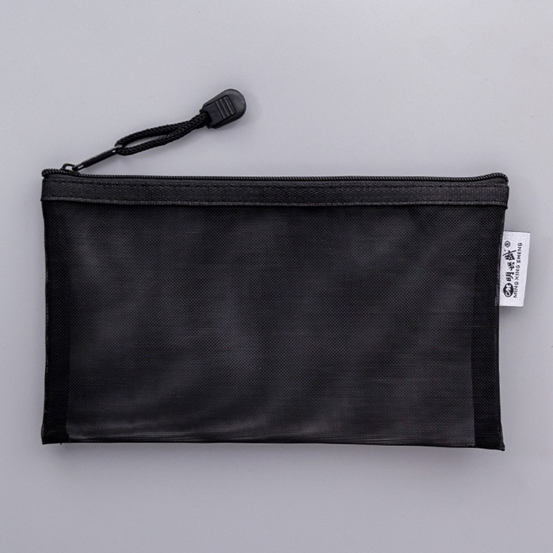 Stationary Mesh Pen Bag Nylon Pencil Bag Pencil Case Mesh Pen Case ...