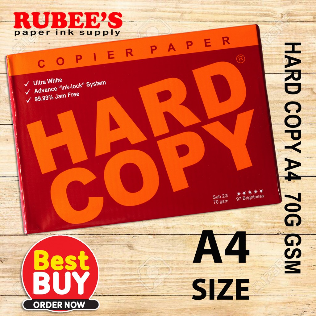 Hard copy A4 RED bond paper 70gsm | Shopee Philippines