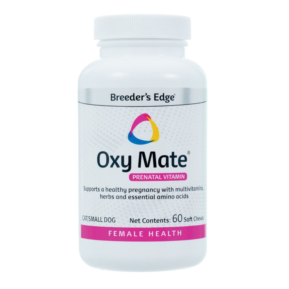 Breeders Edge Oxy Mate Premium Prenatal Vitamins For Pregnant Dogs 60