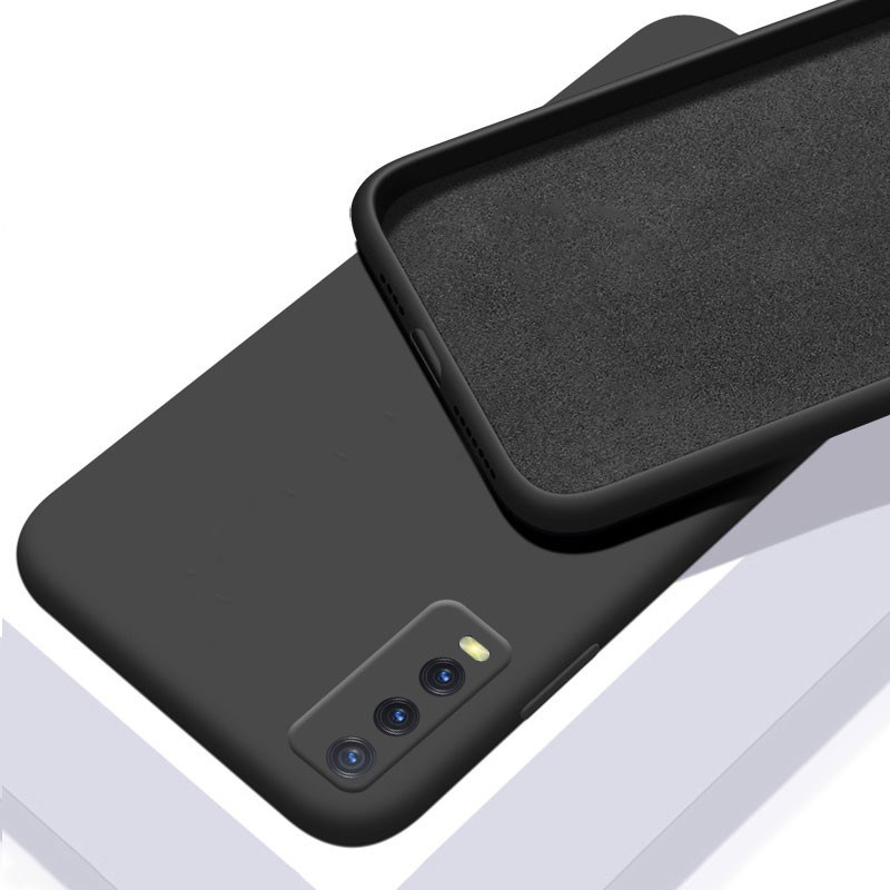 Vivo Y12A Y12s Y20s G Y20i 2021 Case Liquid Silicone Matte Jelly  Candy Color Phone Casing Vivo Y20i VivoY20i 2021 Back Cover