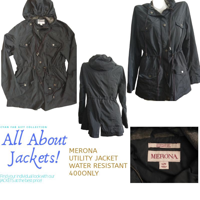 Merona water resistant clearance jacket