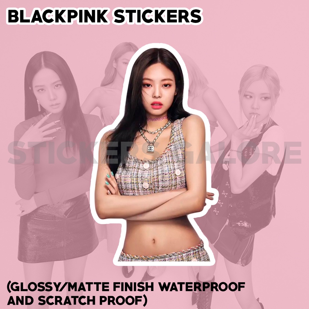BLACKPINK Jennie VINYL Kpop Sticker Waterproof and Scratchproof ...