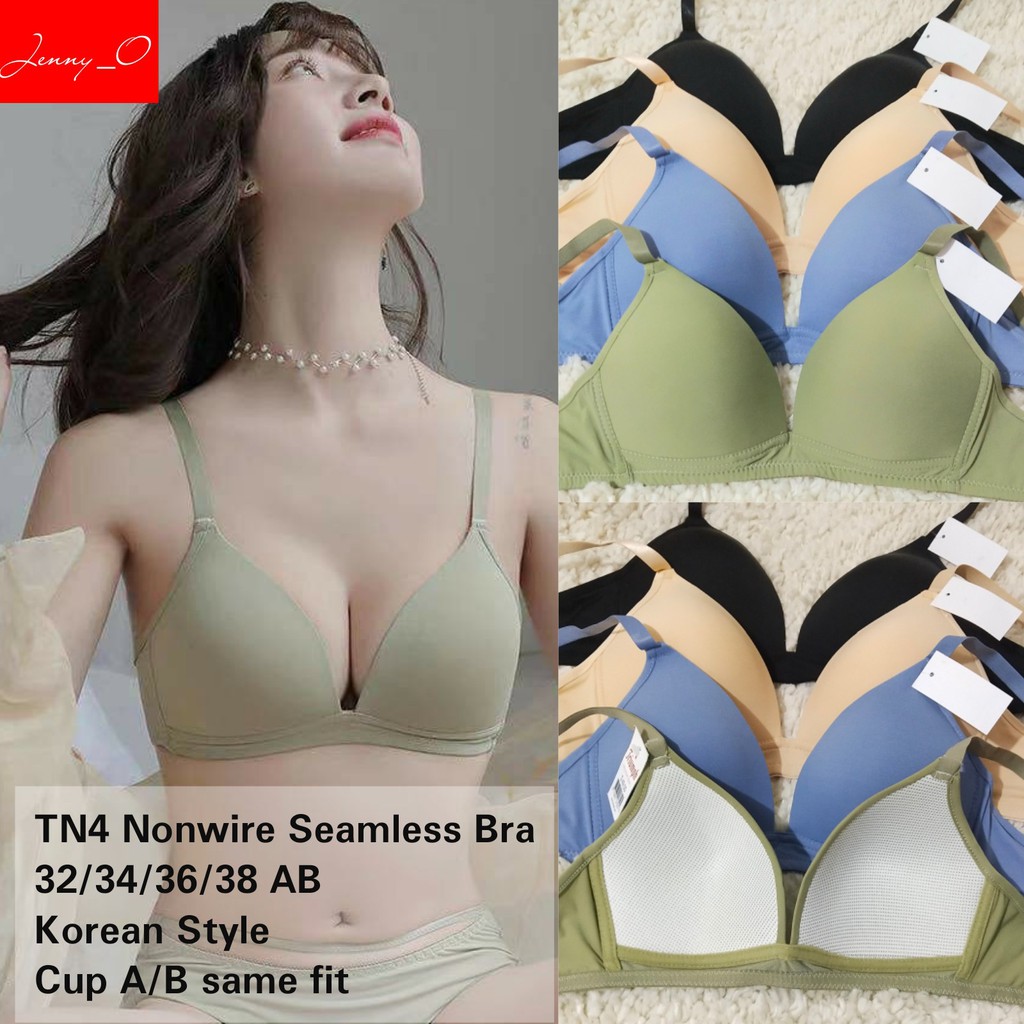 JENNY_O TN4 Korean-style Breathable Seamless Trumph_ph Nonwire Lightly  Padded Bra