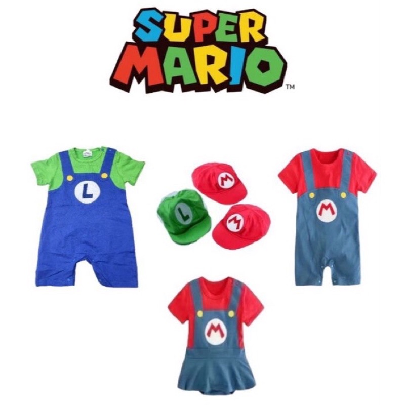 Luigi Romper, Three Golfing Icons on Dark Chambray main image 0