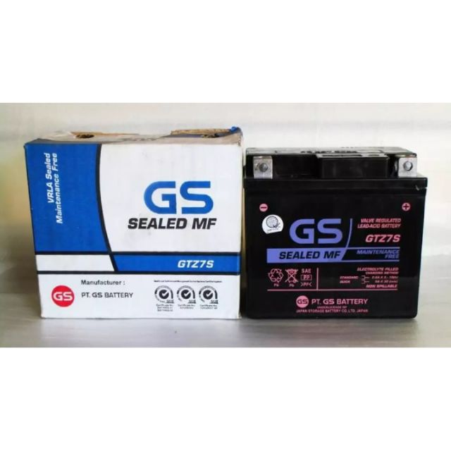 GS Motorcycle Battery GTZ7S Maintenance Free | Shopee Philippines
